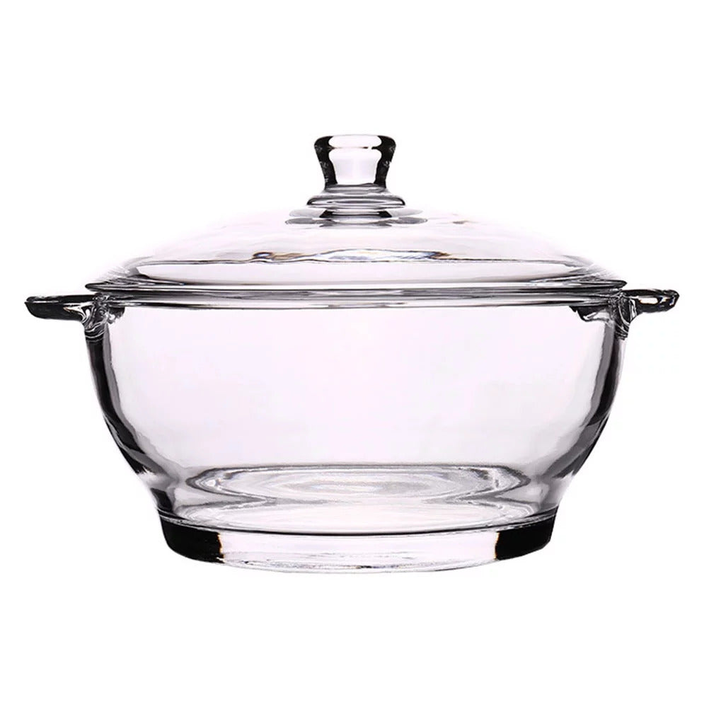 10" Clear Glass Casserole with Lid