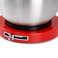 Better Chef Stand Mixer with Stainless Steel Bowl, Red, Electric Kitchen Mixer with Beaters 5 Speed 3.5qt 350-watts