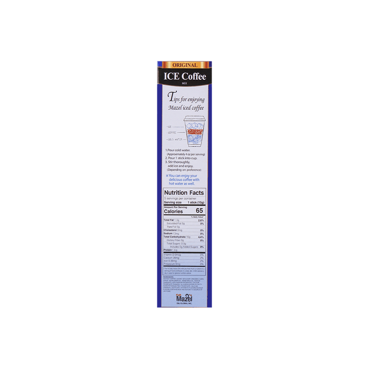 Cafe Mazel Instant Ice Coffee Mix (5 Sticks)