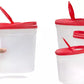 3 PC Red Cereal Container Set