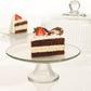ANCHOR HOCKING 2pc Glass Cake Stand with Dome, Ribbed Design, Pedestal Base, Clear