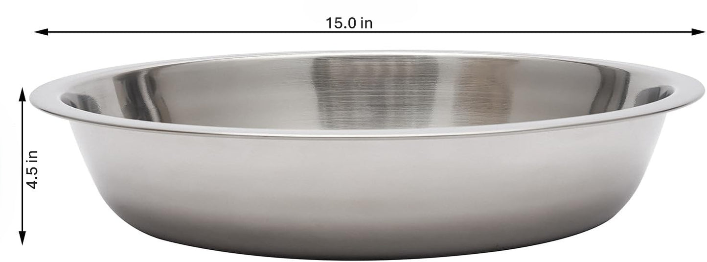 Stainless Steel Chafing Dish Buffet Service Sleek Black Gold Design Glass Cover with Handle Parties Weddings Catering 8L