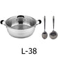 18 QT Stainless Steel 18/10 Induction Low Pot With Silicon Handle