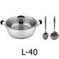 20 QT Stainless Steel 18/10 Induction Low Pot With Silicon Handle