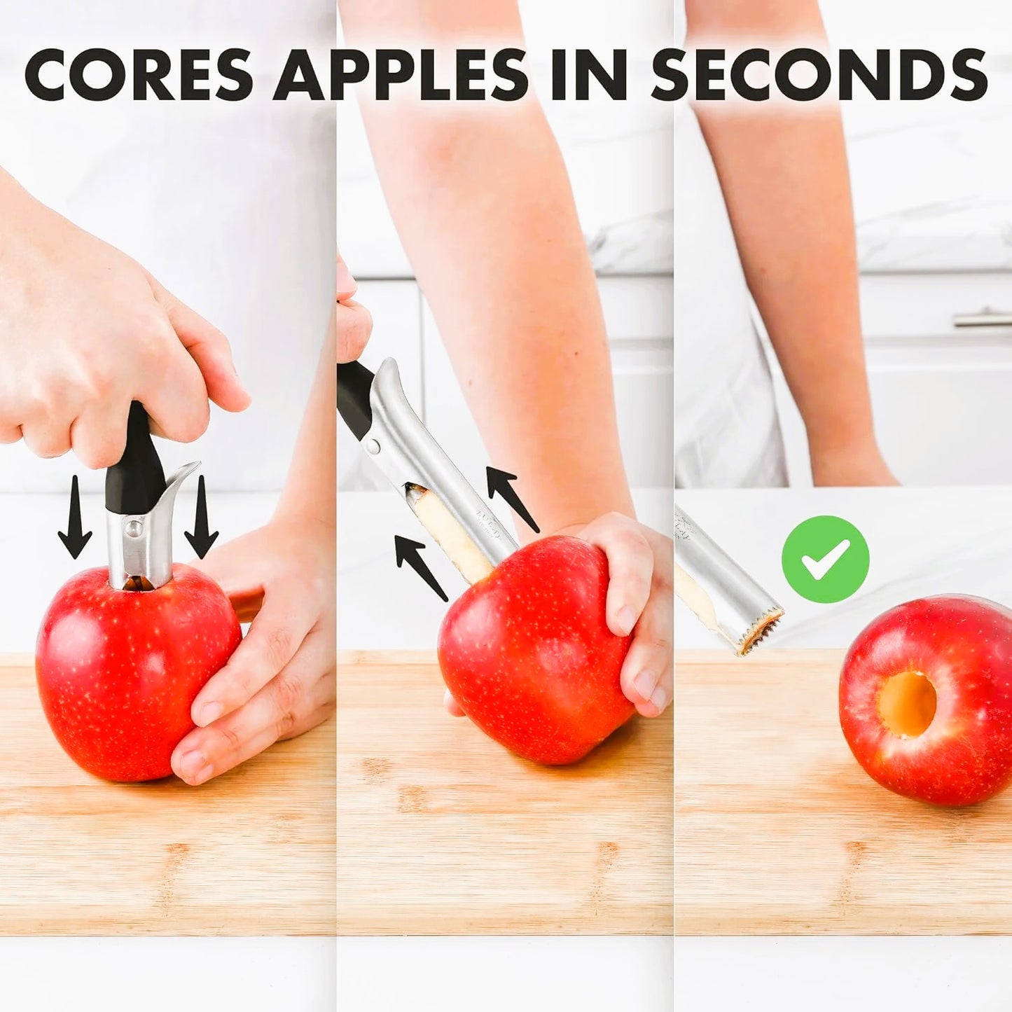 3in1 APPLE PEELER RED + APPLE CORER