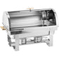 9L Chafer with Roll-top Lid & Chafing Fuel Heat