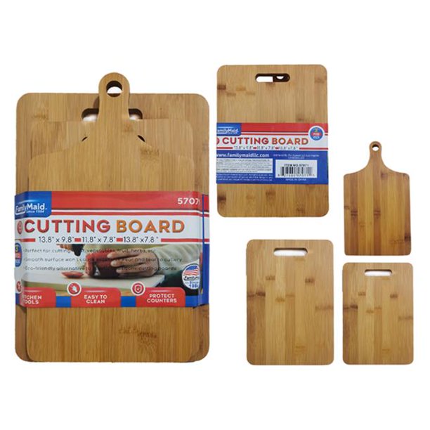 3 PC Wooden Cutting Boards