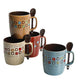 8 PC Mr. Coffee 14oz Café Americano Mug Set with Spoons