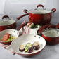 Oster 8 PC Red Non stick Heavy Gauge Cookware Set