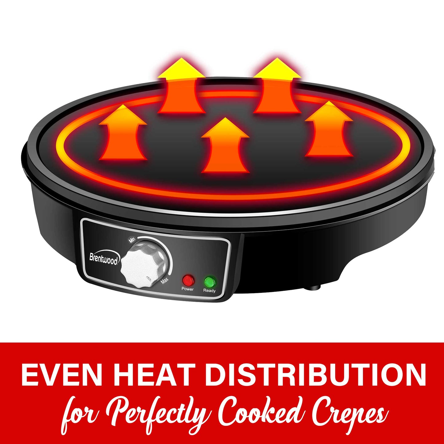 12" Brentwood Electric Crepe Maker & Griddle