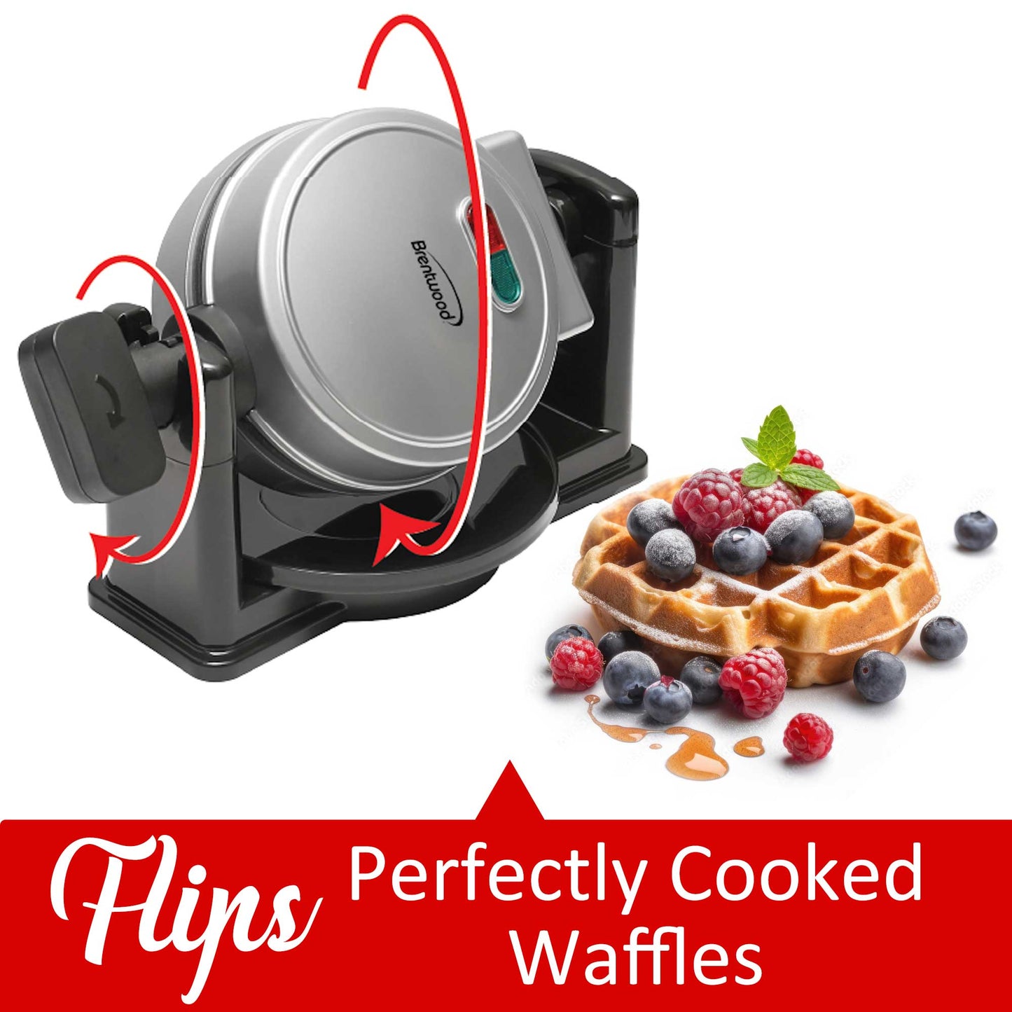5" Flip Brentwood Waffle Maker