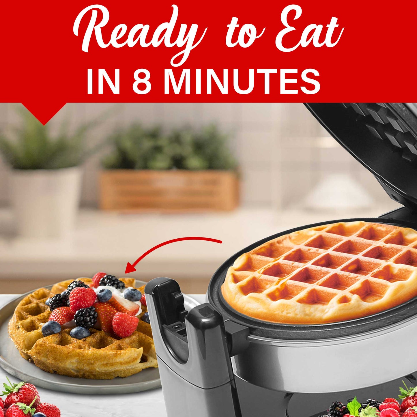5" Flip Brentwood Waffle Maker