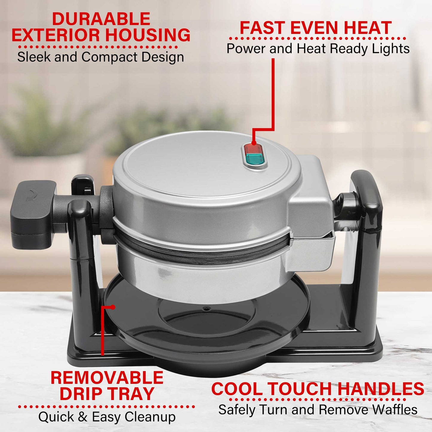 5" Flip Brentwood Waffle Maker