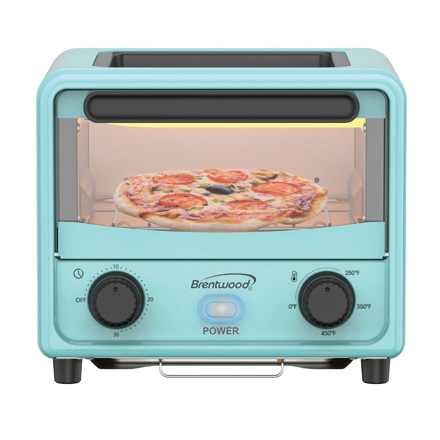 Brentwood 2 in 1 Mini Toaster Oven - Blue