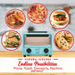 Brentwood 2 in 1 Mini Toaster Oven - Blue