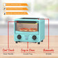 Brentwood 2 in 1 Mini Toaster Oven - Blue