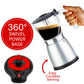 Brentwood Silver Cordless Electric Moka Pot Espresso Machine