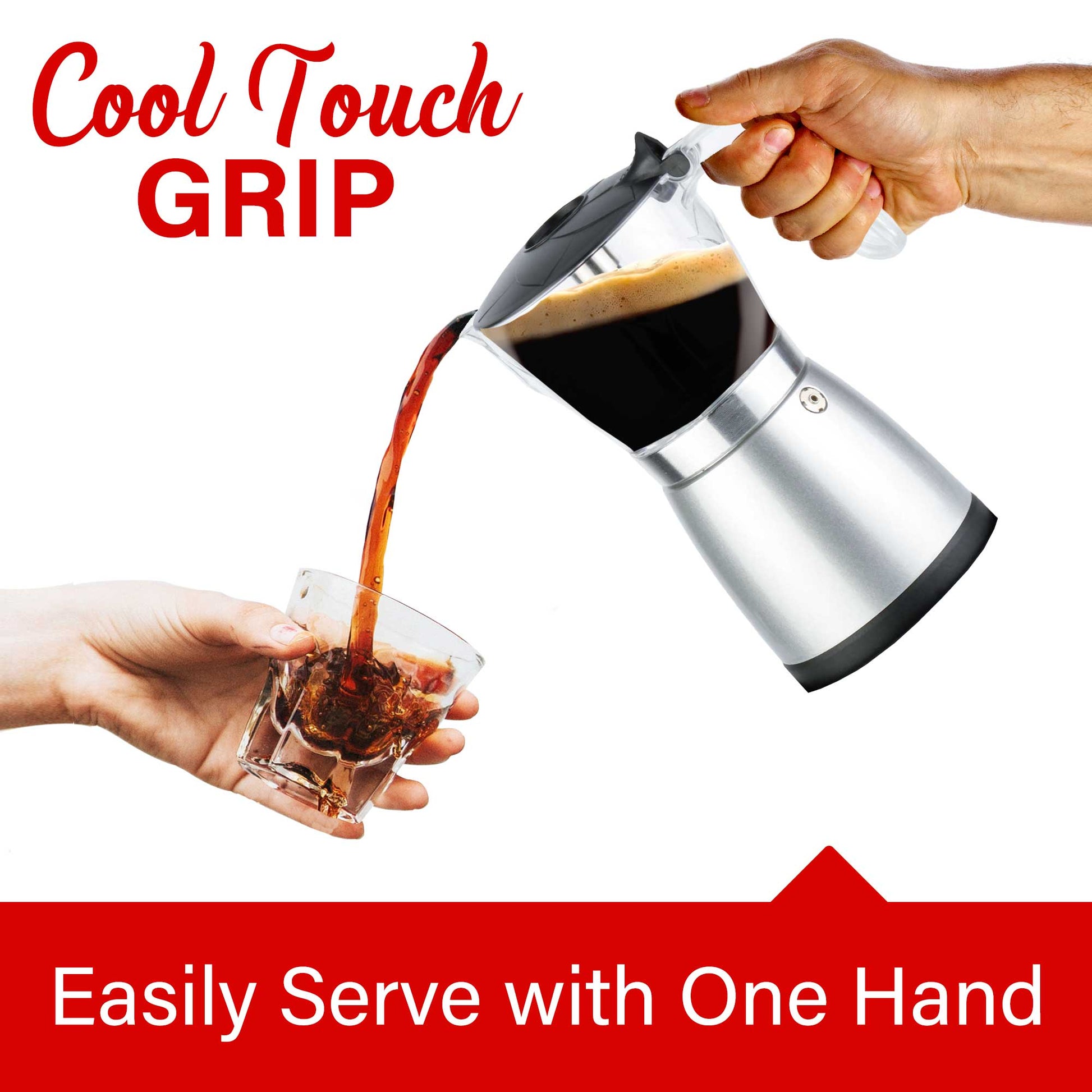 6-Cup Electric Moka Espresso Maker