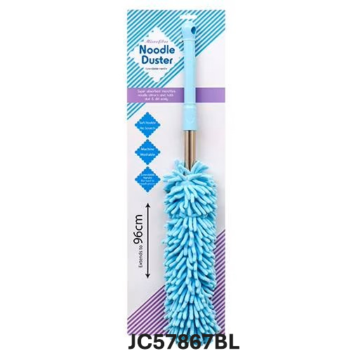 MICROFIBER NOODLE DUSTER EXTENDABLE HANDLE BL
