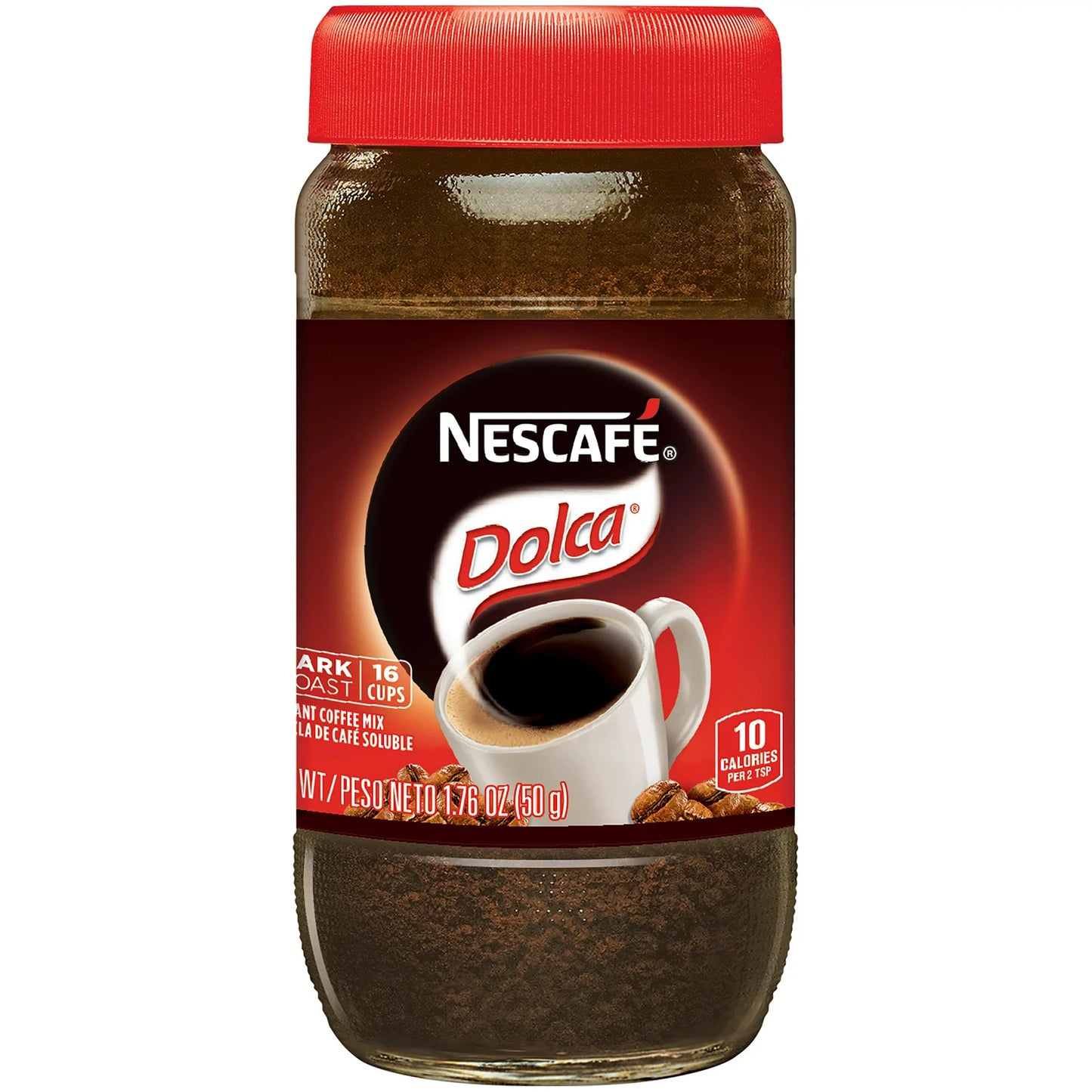 1.7 oz Jar Nescafe Dolca Dark Roast Instant Coffee Mix
