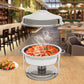 9L Round Stainless Steel Chafing Dish - Silver