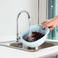 2 PC Plastic Colander Set - Blue & Green