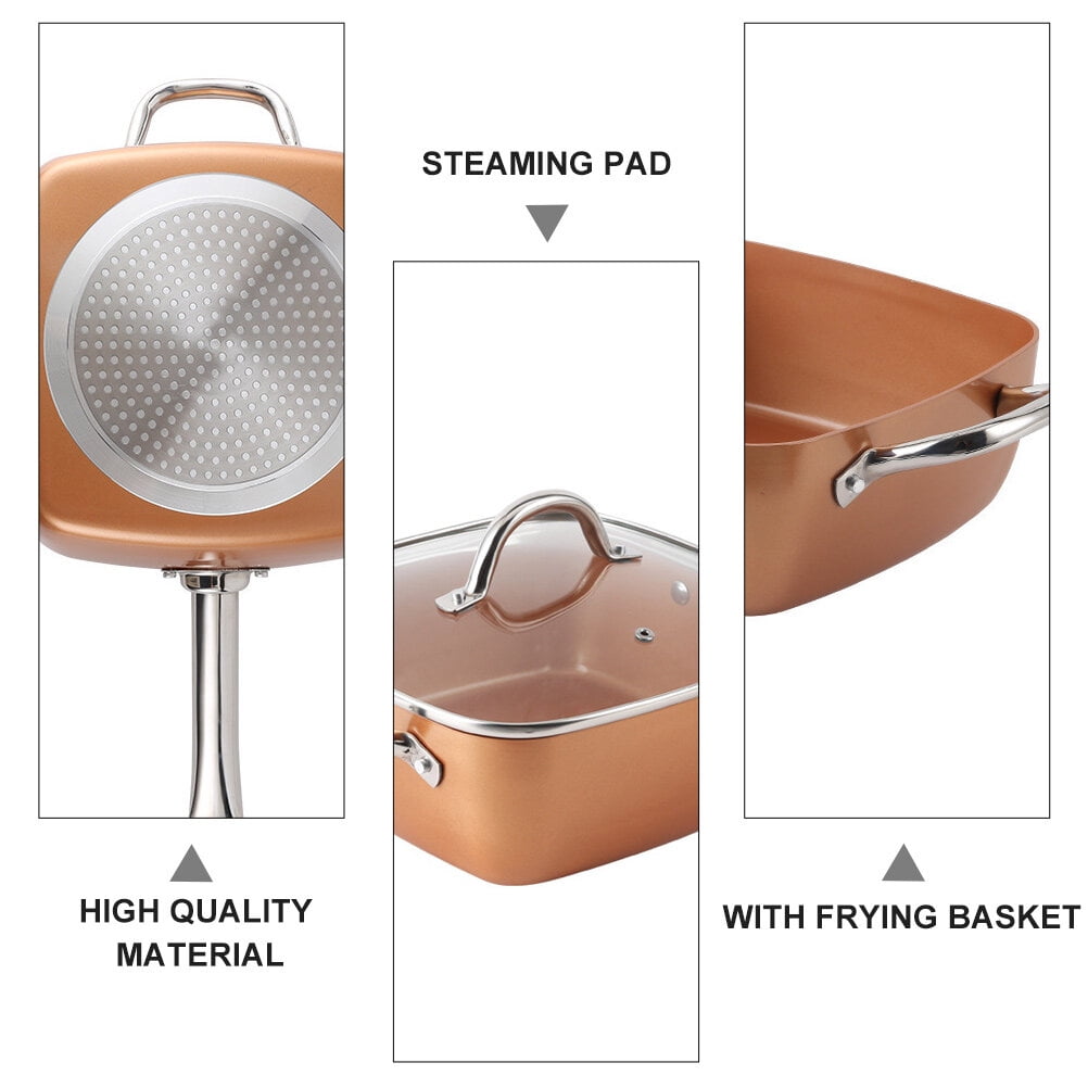 9.5” Mega Cook Non-stick Deep Fry Pan
