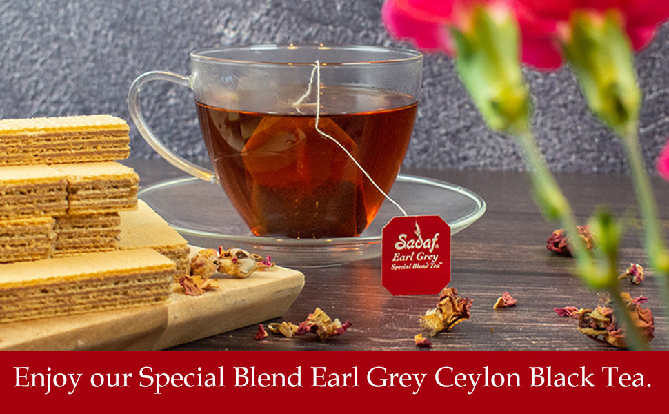 50 Tea Bags Sadaf Special Blend Tea with Earl Grey