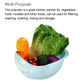 2 PC Plastic Colander Set - Blue & Green