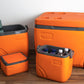 4 PC Orange Insulated Water Jug Set