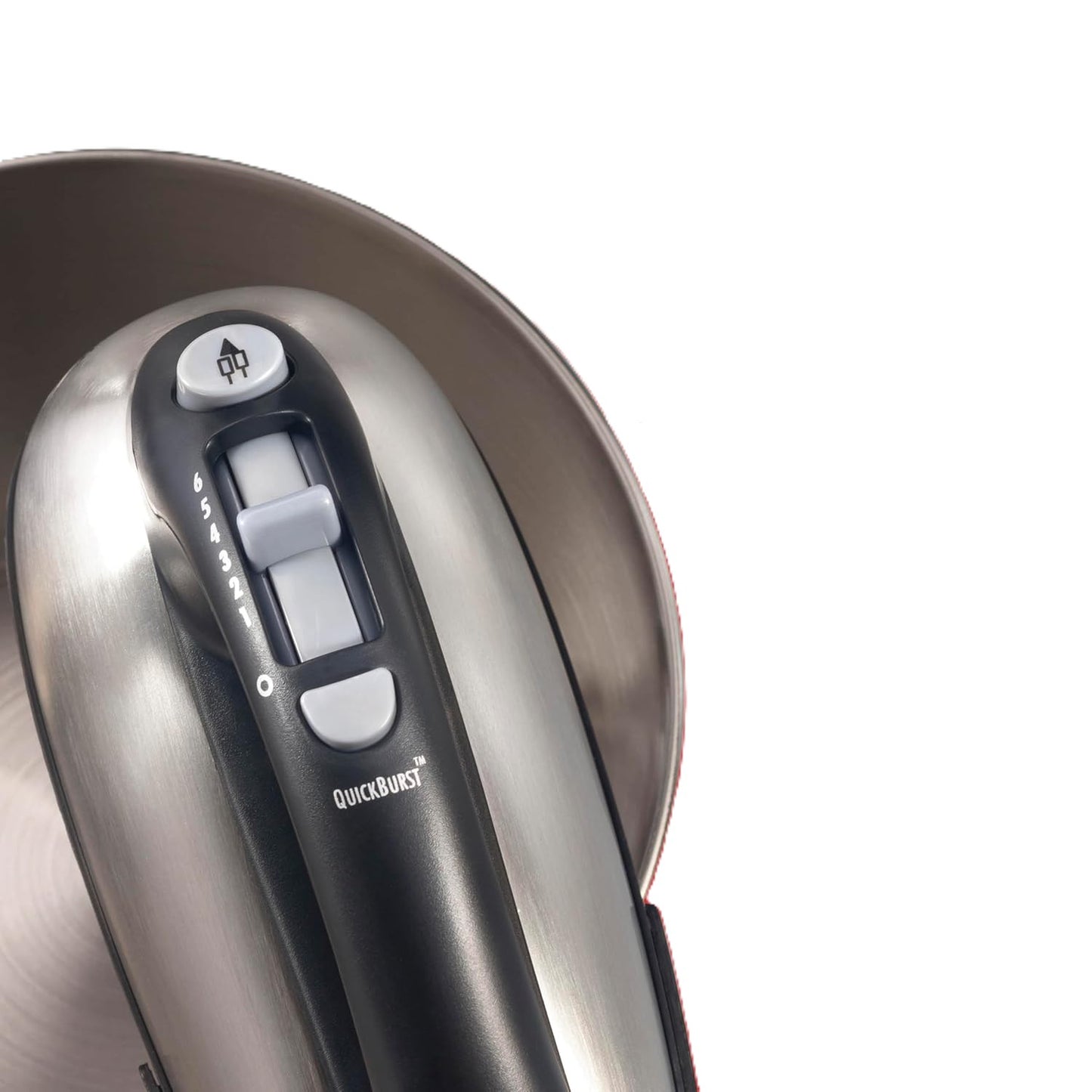 Stand Mixer with Stainless Steel Bowl, Black and Silver, Hand Mixer with Base, Rotating Bowl 2 in 1 6 speeds