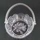 Crystal Bell Glass Basket with Handle