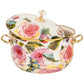 26cm Golden Rose Pink Enamel Pot