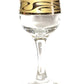 PROMSIZ Small Liquor Stemware Greek Key Rim 6 piece Set