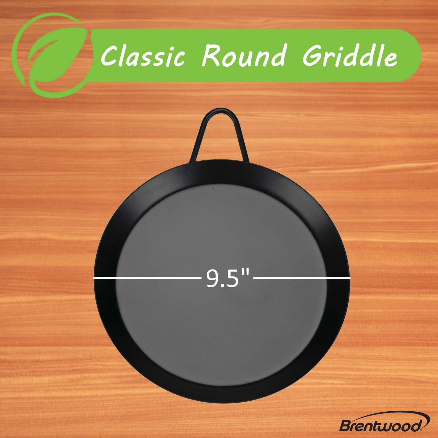 9.5" Brentwood Round Griddle Comal