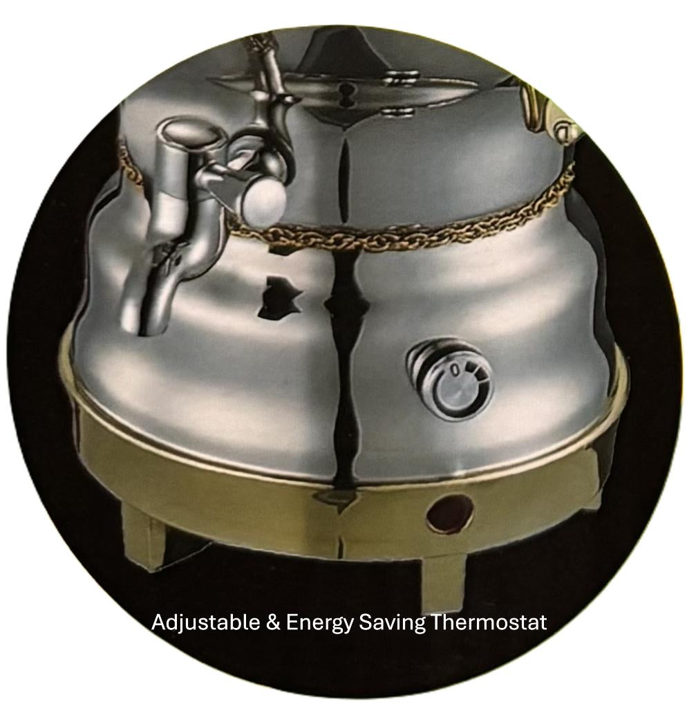 Samovar Electrical Kettle, 3L Teapot, 32oz, Stainless Steel, Electric Samovar Tea Maker