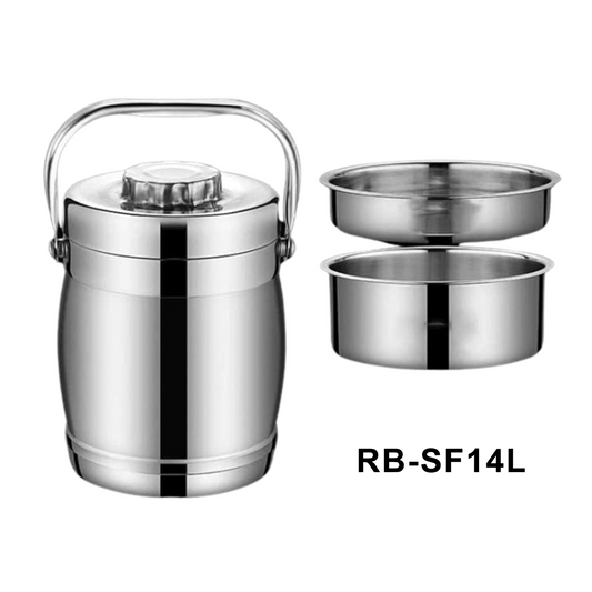 1.4 L Insulated Stainless Steel 304 Hot and Cold 2-pc Food Container
