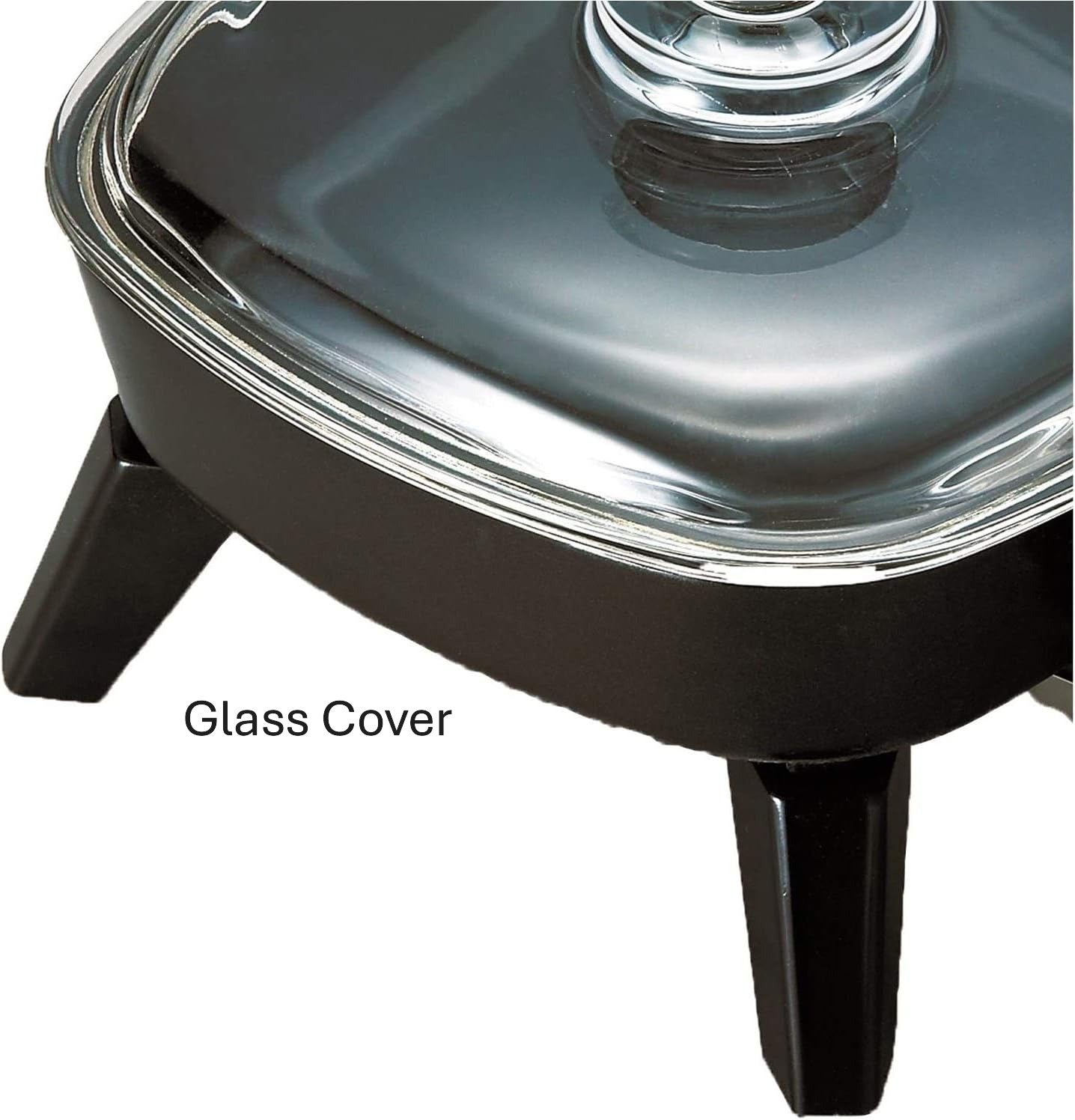 Brentwood Electric Skillet Non Stick 32oz Capacity Glass Lid