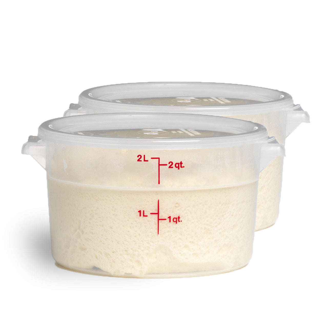 2 QT Food Storage Containers with Lids (Set of 4)