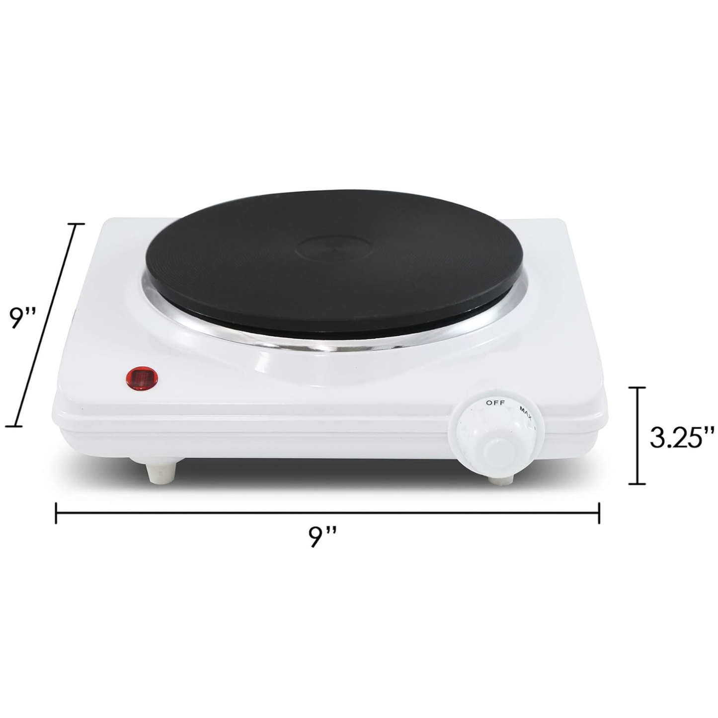 1000 Watts Single Electric Hot Plate Countertop / Cast Iron Burner