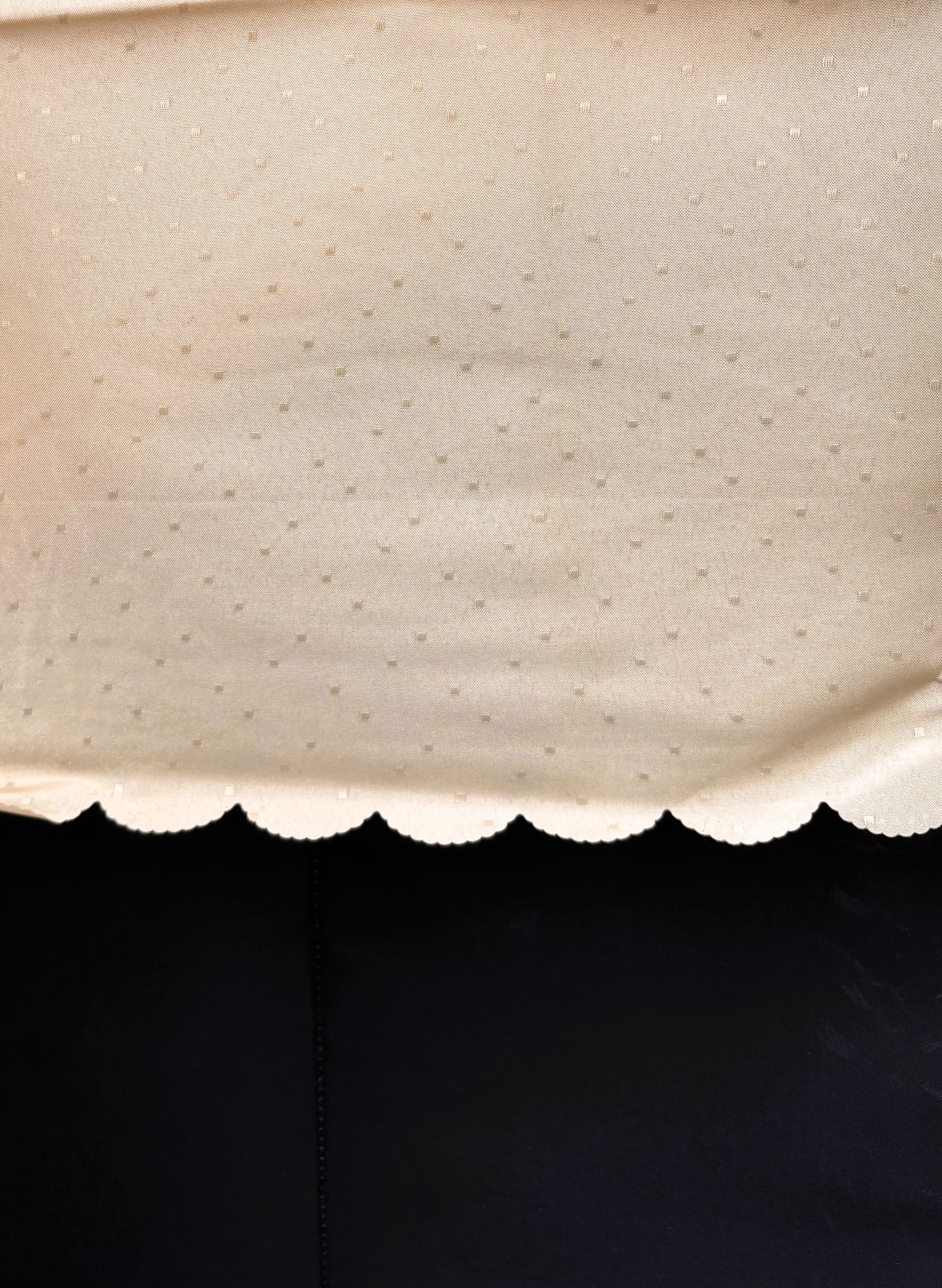 Home Decor Damask Table Cloth, 100% Polyester, 52" X 70", Beige Gold with Square Pattern