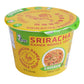 12 PC Tuong Ot Sriracha Chicken Flavor Ramen Noodle Soup & 24 PC Wooden Cutlery