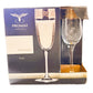 PROMSIZ Wine Glasses Set with Gold Greek Key Rim, Clear Glass, Stemmed, 6 Piece Set
