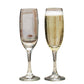 EXQUISITE Champagne Flute Glass, Clear, Stemmed, Elegant Design for Sparkling Wine and Celebrations