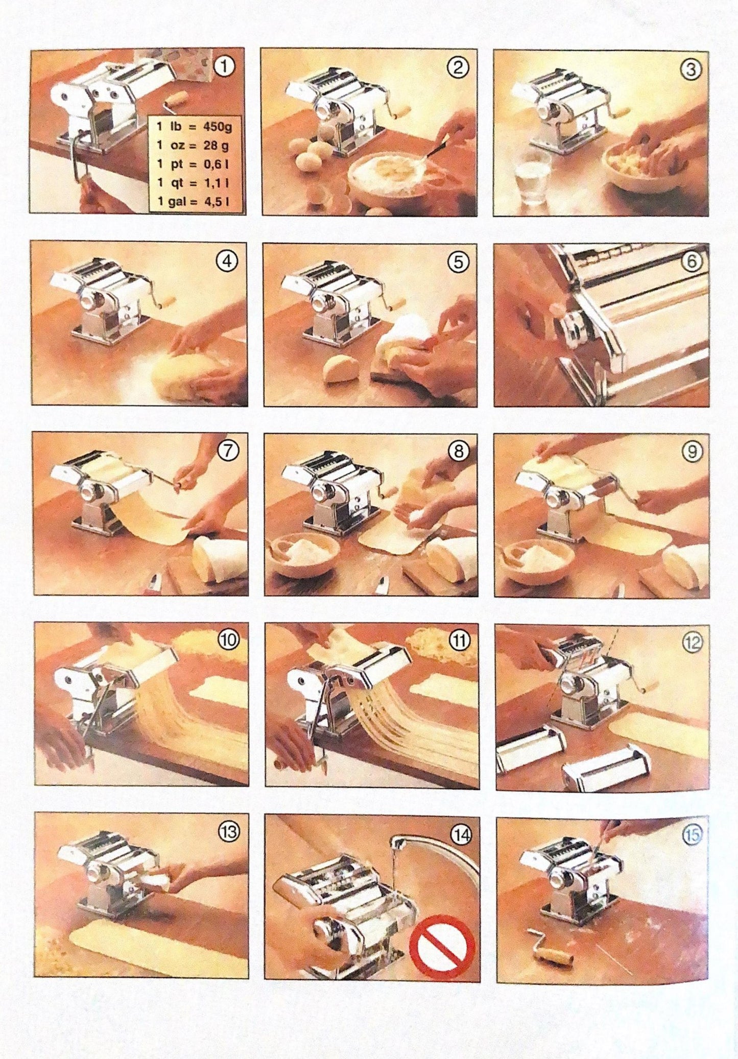 Manual Pasta, Spaghetti, Fettuccini Maker Machines