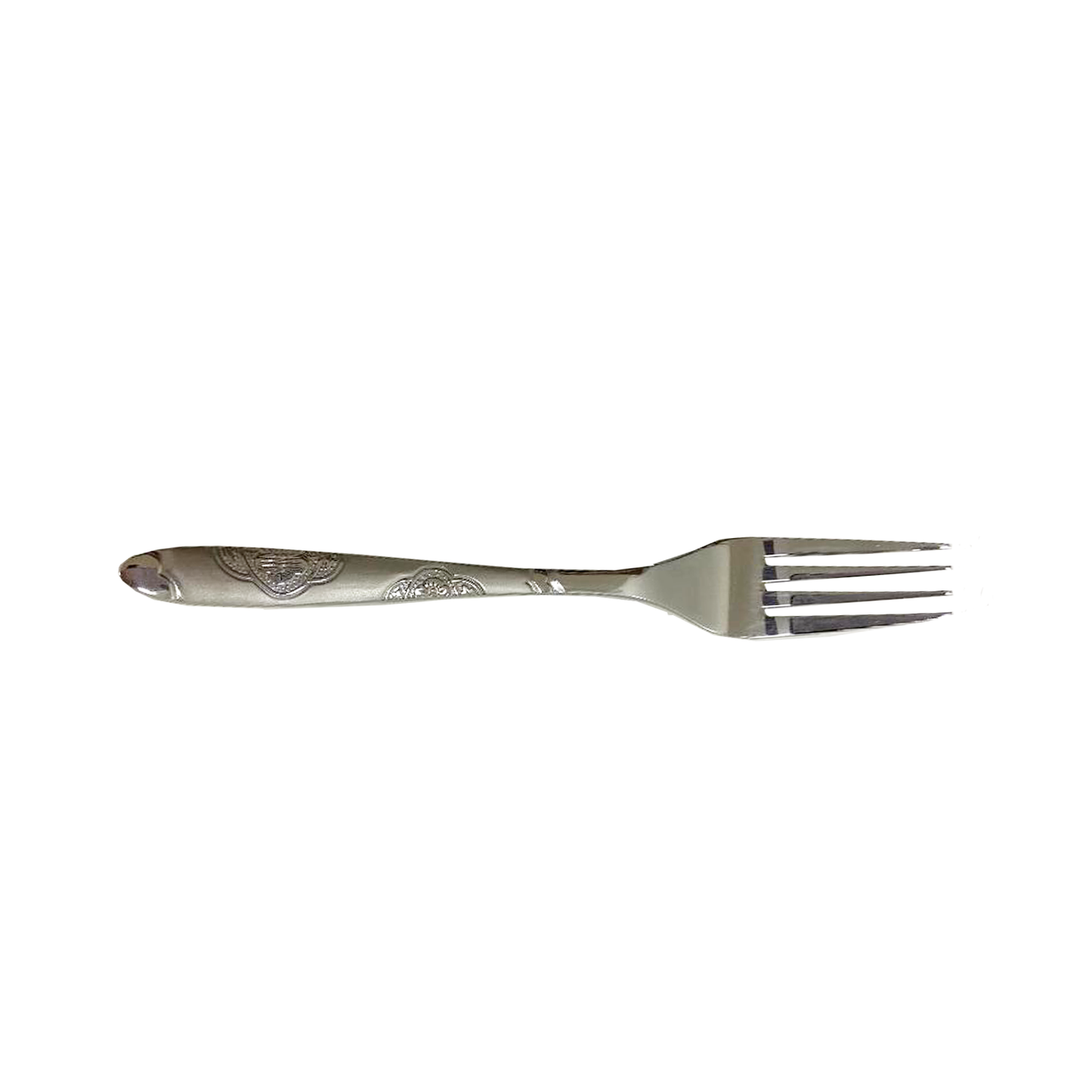 12 PC Wavy Cloud Design Stainless Steel Silver Tea Fork