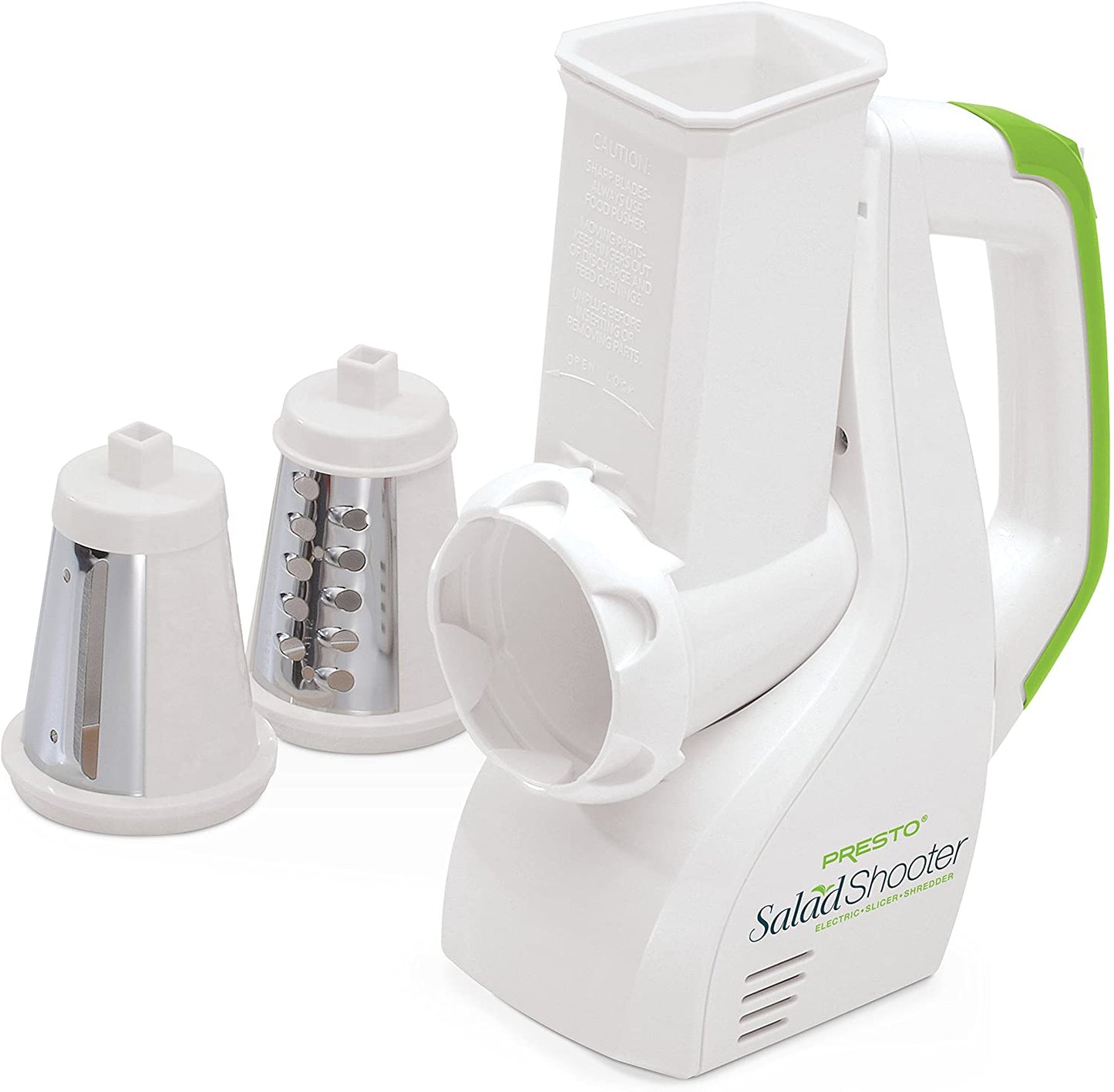 Presto White Salad Shooter Electric Slicer/Shredder
