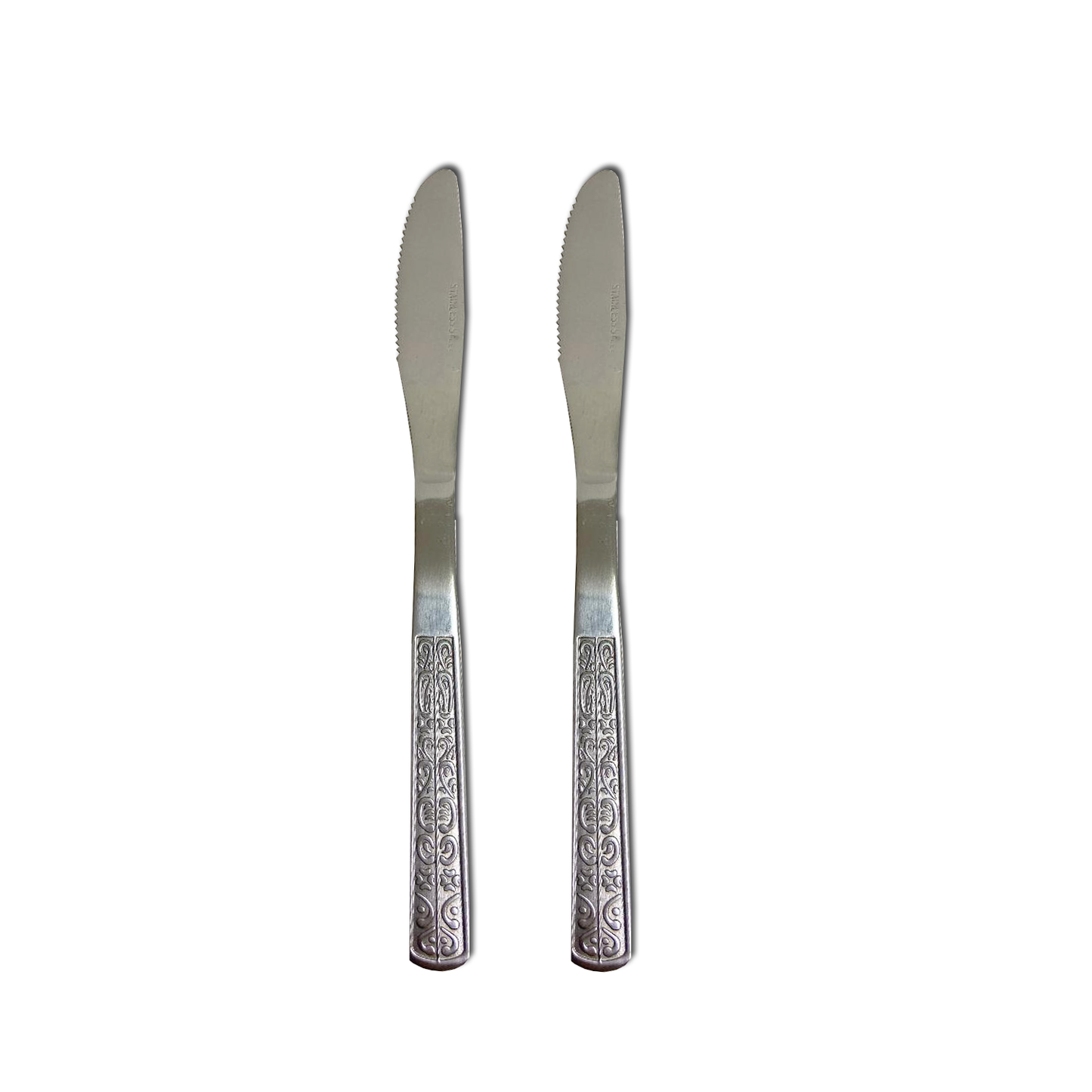 12 PC Classy Stainless Steel Silver Dinner Knife