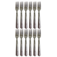 12 PC Classy Stainless Steel Silver Dinner Fork