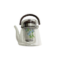 1.1L Glass Coffee and Tea Pot with Flower Design